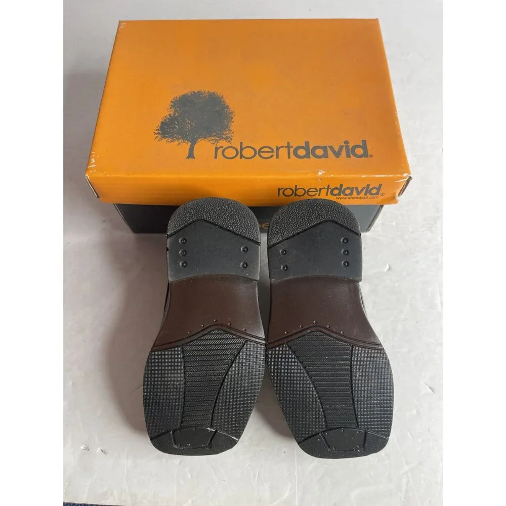 Deer Stags Black Dress‎ Shoes Toddlers Size 5, with Storage Box